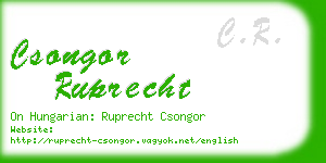 csongor ruprecht business card